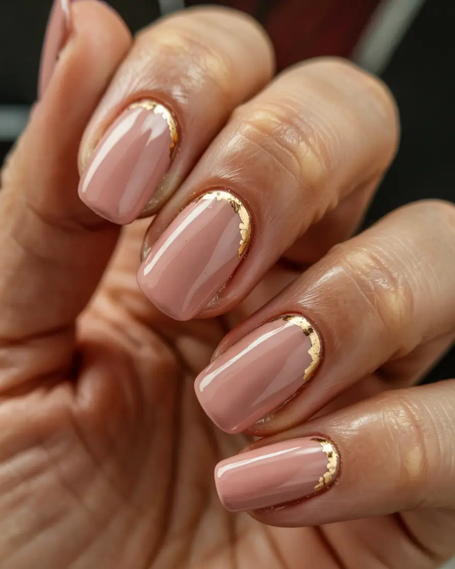 gold fall nails 2025 Golden Cuticle Frames