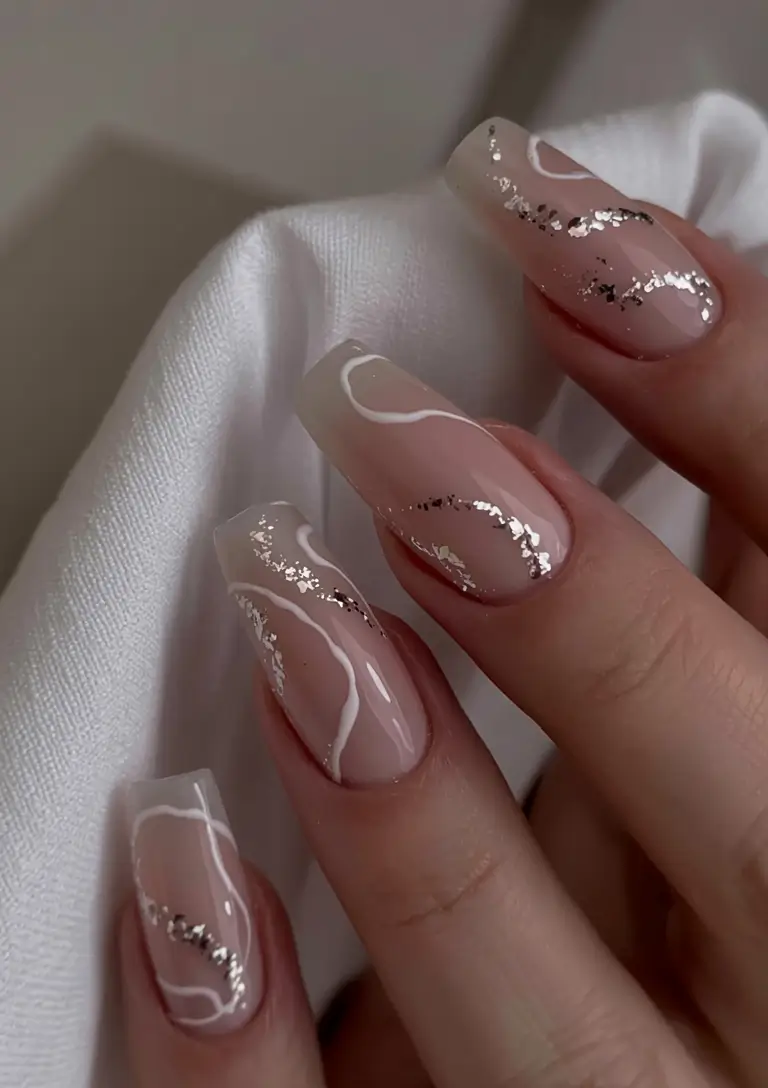 long fall nails inspo 2025 Silver Lining Minimalism