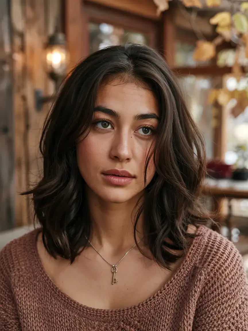 new haicuts september 2025 ideas Textured Espresso Lob With Fall Volume