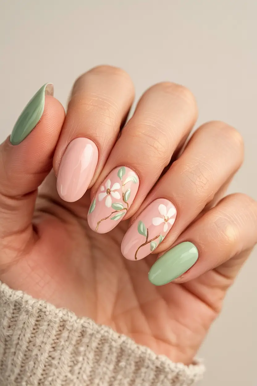 pastel fall nails ideas 2025 Pastel Garden Story