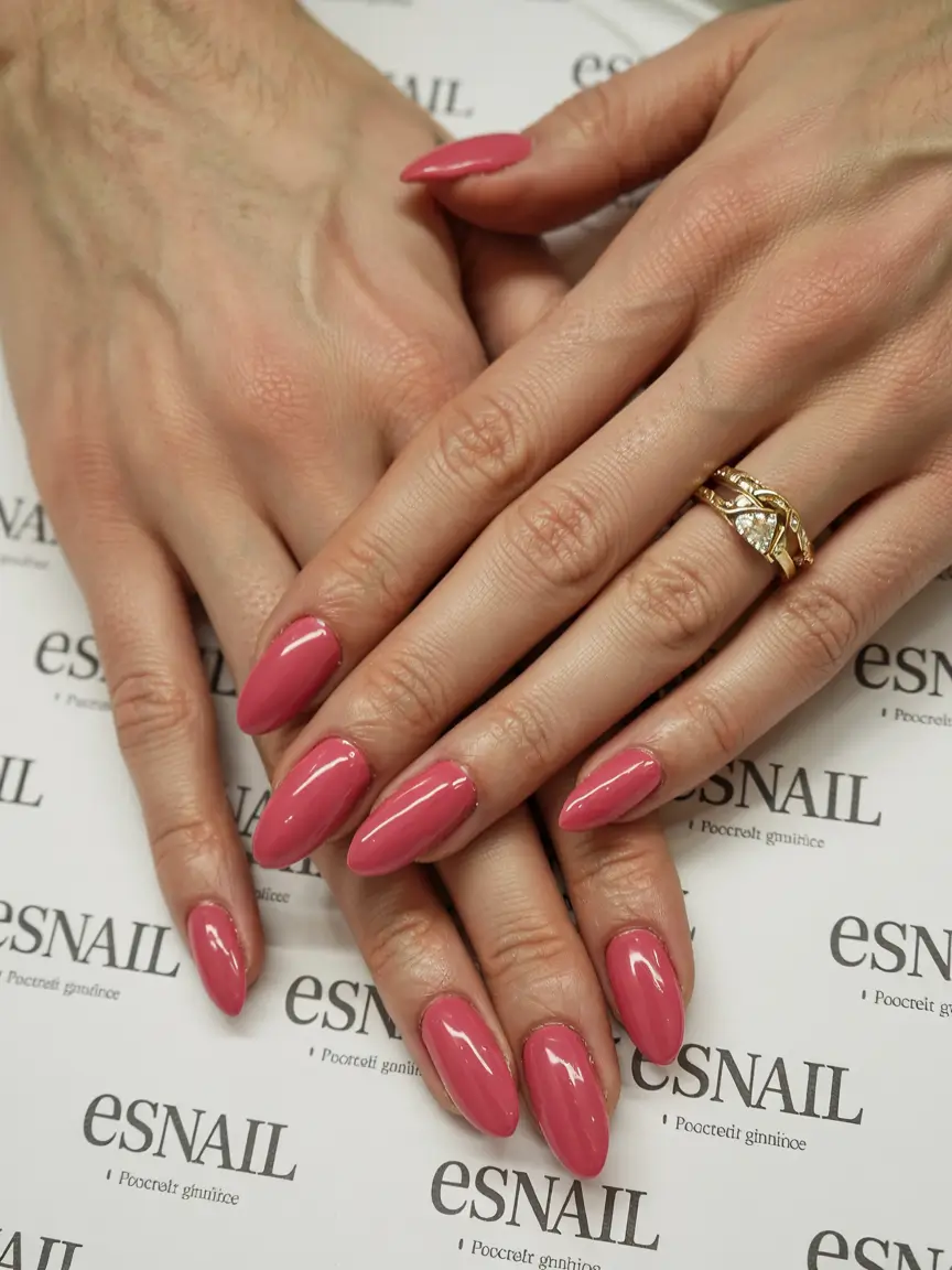 pink fall nails 2025 Bold Raspberry Stilettos