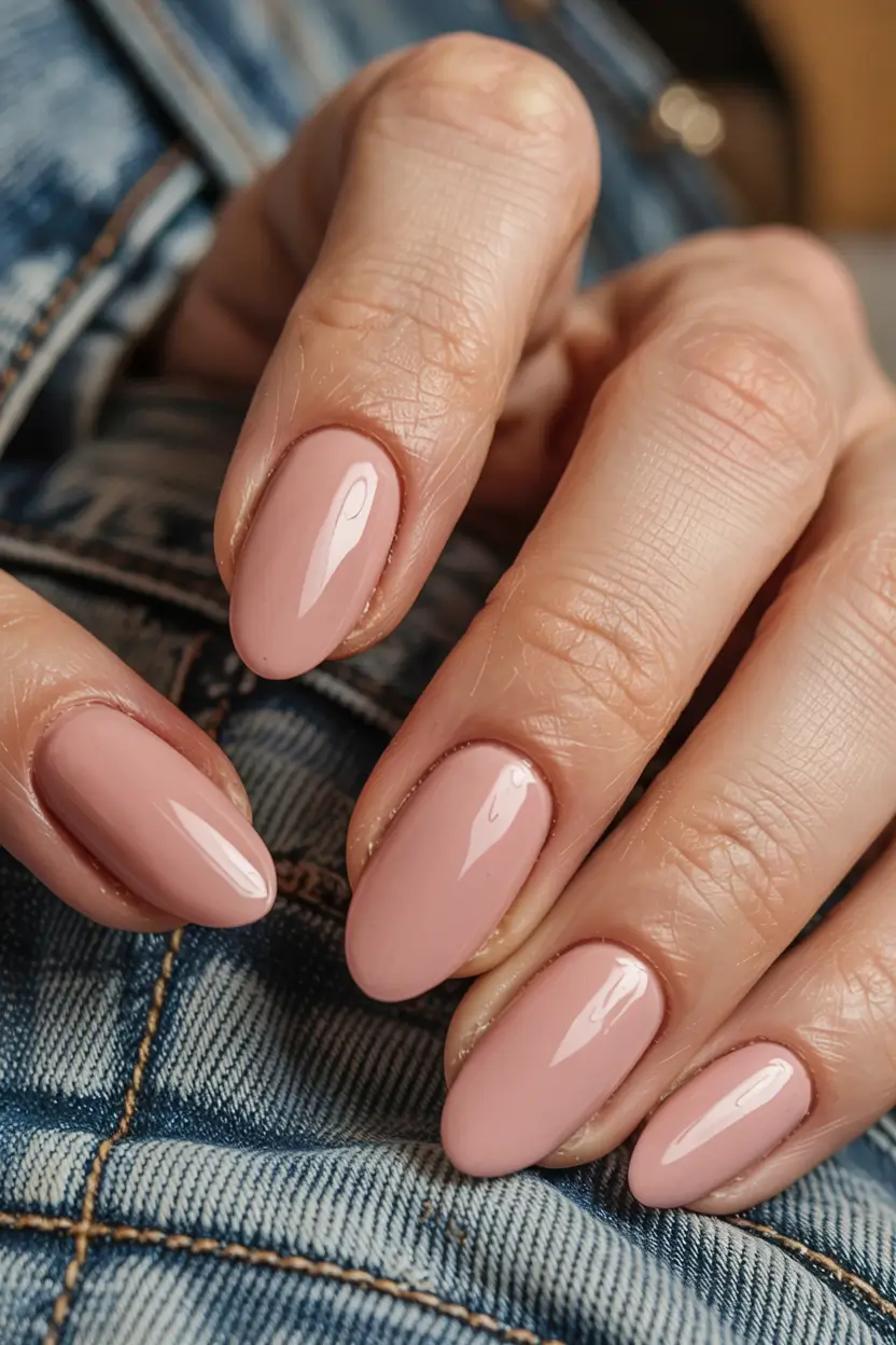 round fall nails 2025 Soft Rosewood Simplicity