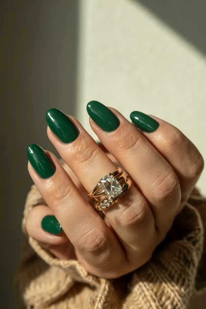 round fall nails 2025 Evergreen Luxe