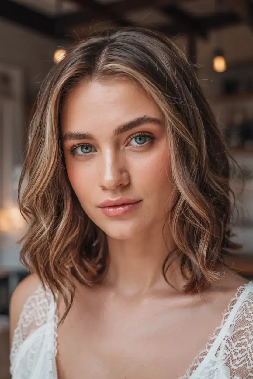 september hair color ideas fall trends for 2025+Soft Ash Bronde with Dimensional Shine