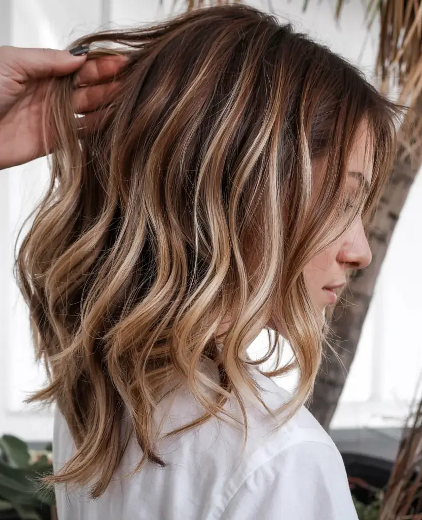 september hair color ideas fall trends for 2025+Face-Framing Blonde on Deep Root Blend