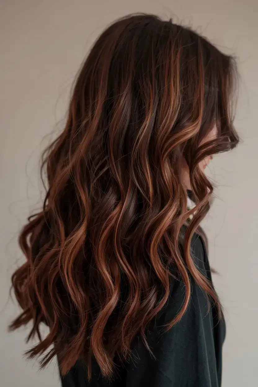 best fall 2025 hairstyles and color pairings Cinnamon Swirl Waves