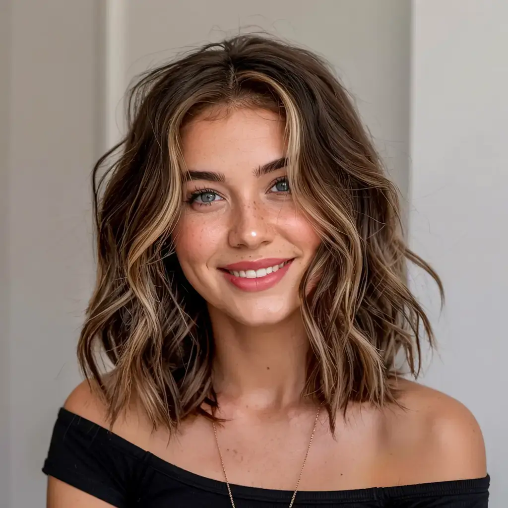 best fall 2025 hairstyles and color pairings Textured Bronde Bob