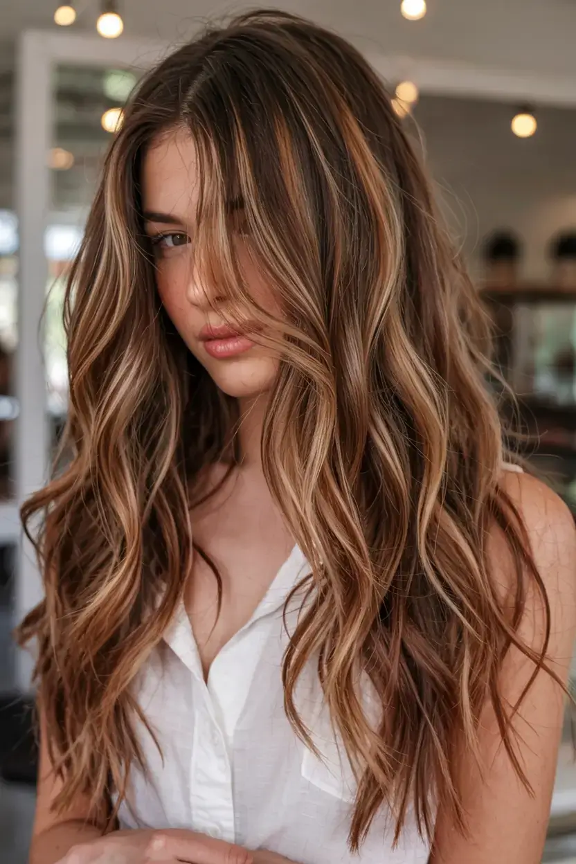 best fall 2025 hairstyles and color pairings Golden Balayage Layers