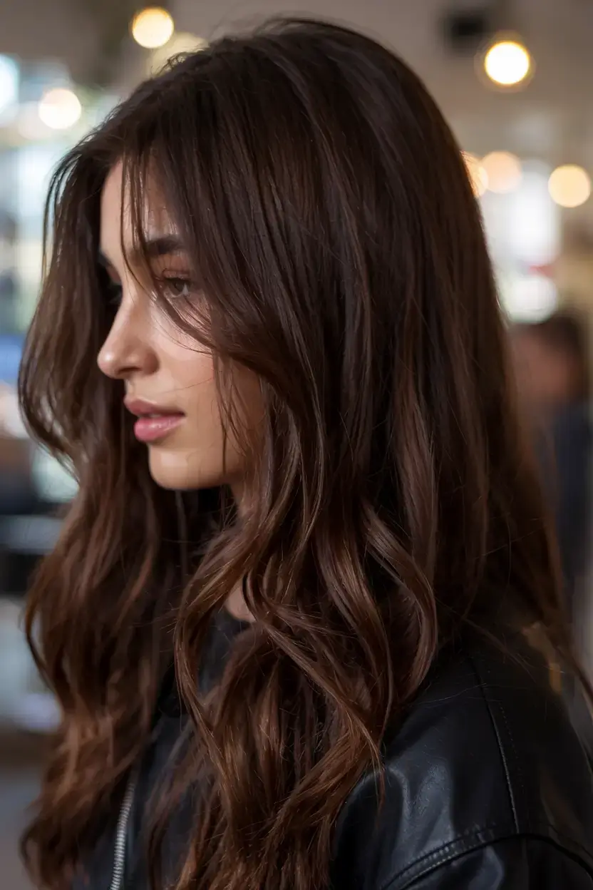 best fall 2025 hairstyles and color pairings Rich Chocolate Brown with Soft Layers