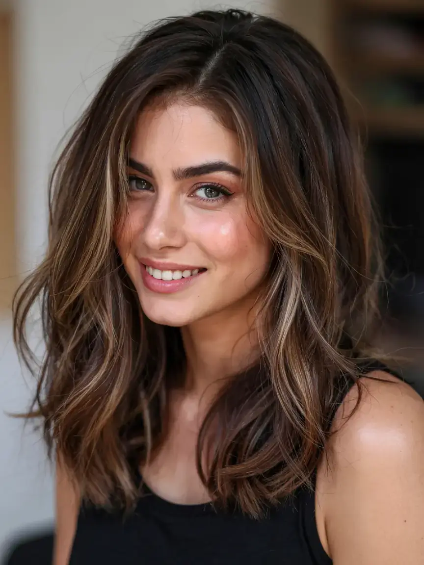 best fall 2025 hairstyles and color pairings Brunette Bob with Subtle Highlights