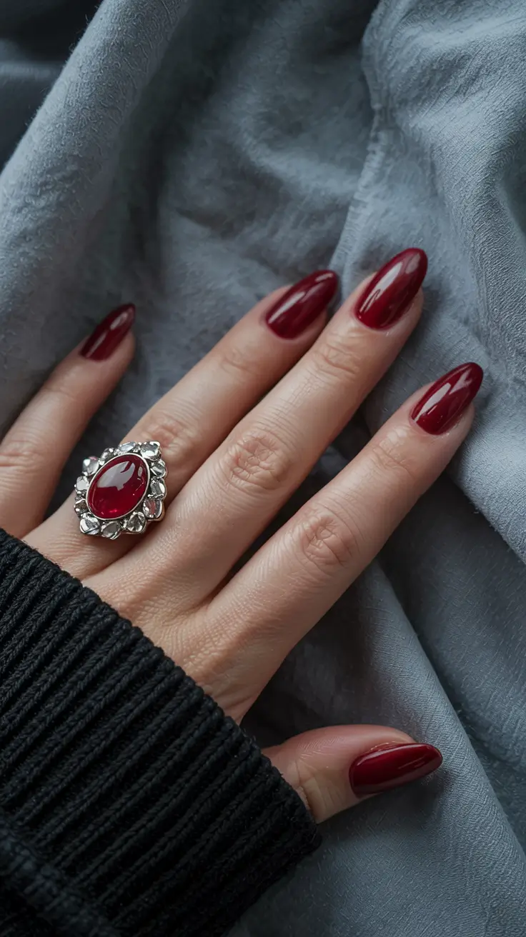 Best Fall & Winter Nail Colors Ideas 2025–2026 Garnet Glow