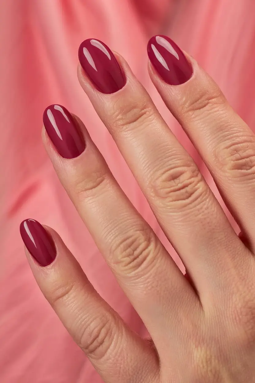 Best Fall & Winter Nail Colors Ideas 2025–2026 Cranberry Delight