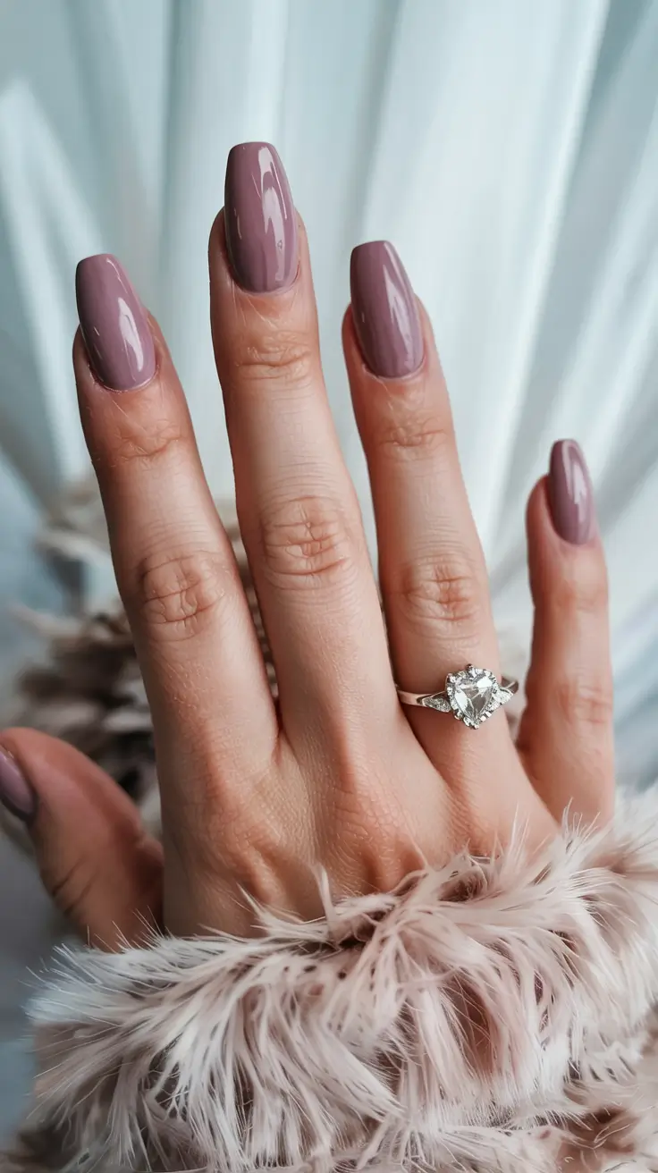 Best Fall & Winter Nail Colors Ideas 2025–2026 Velvet Mauve