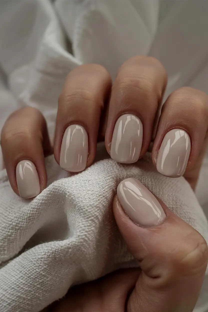 Best Fall & Winter Nail Colors Ideas 2025–2026 Soft Cream Beige
