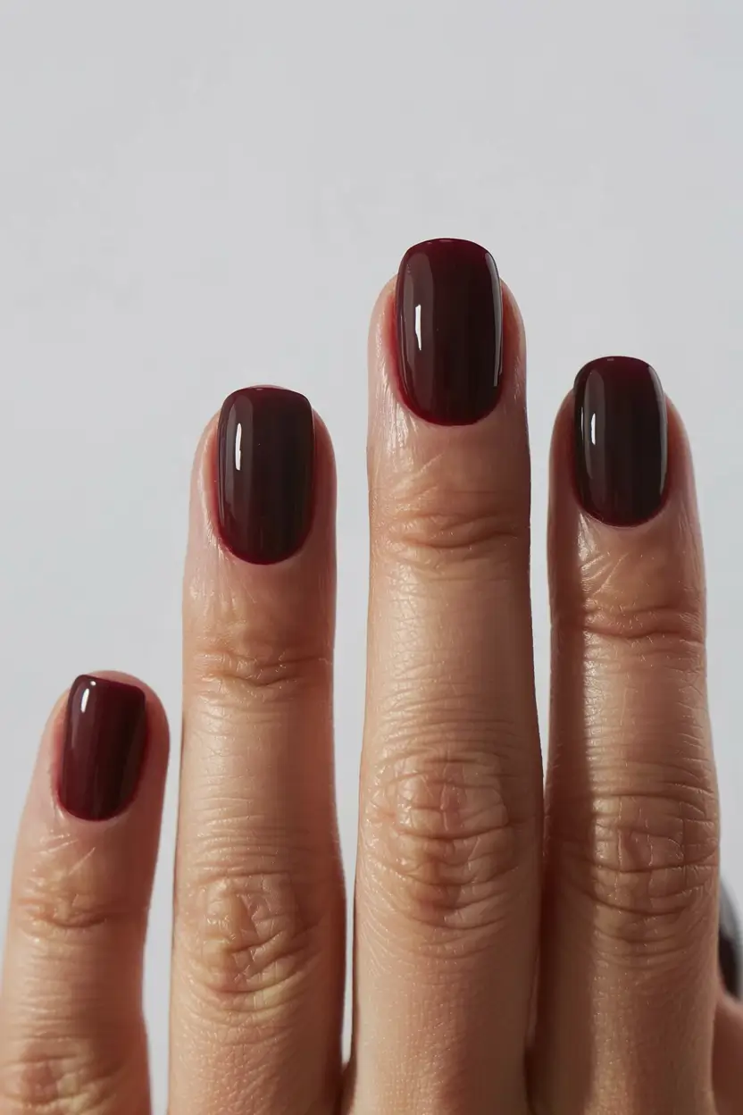 Best Fall & Winter Nail Colors Ideas 2025–2026 Chocolate Wine Depth