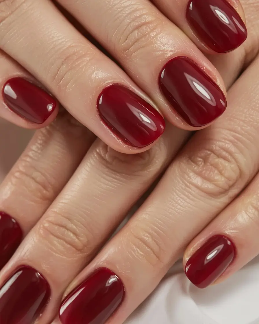 Best Fall & Winter Nail Colors Ideas 2025–2026 Cranberry Glow