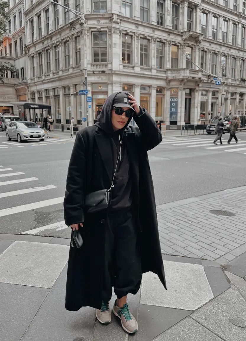 comfy winter outfits ideas 2025 2026 all black