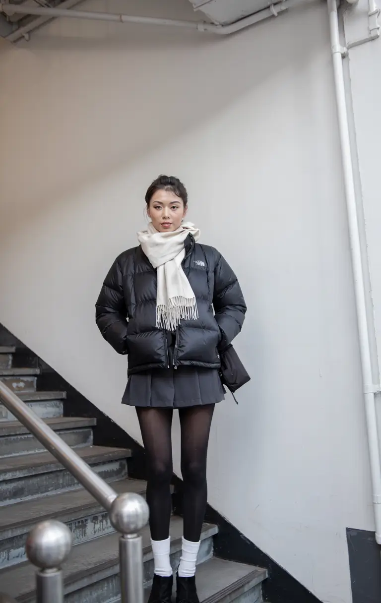 cute winter outfits style 2025 2026 Urban Cosy Layers