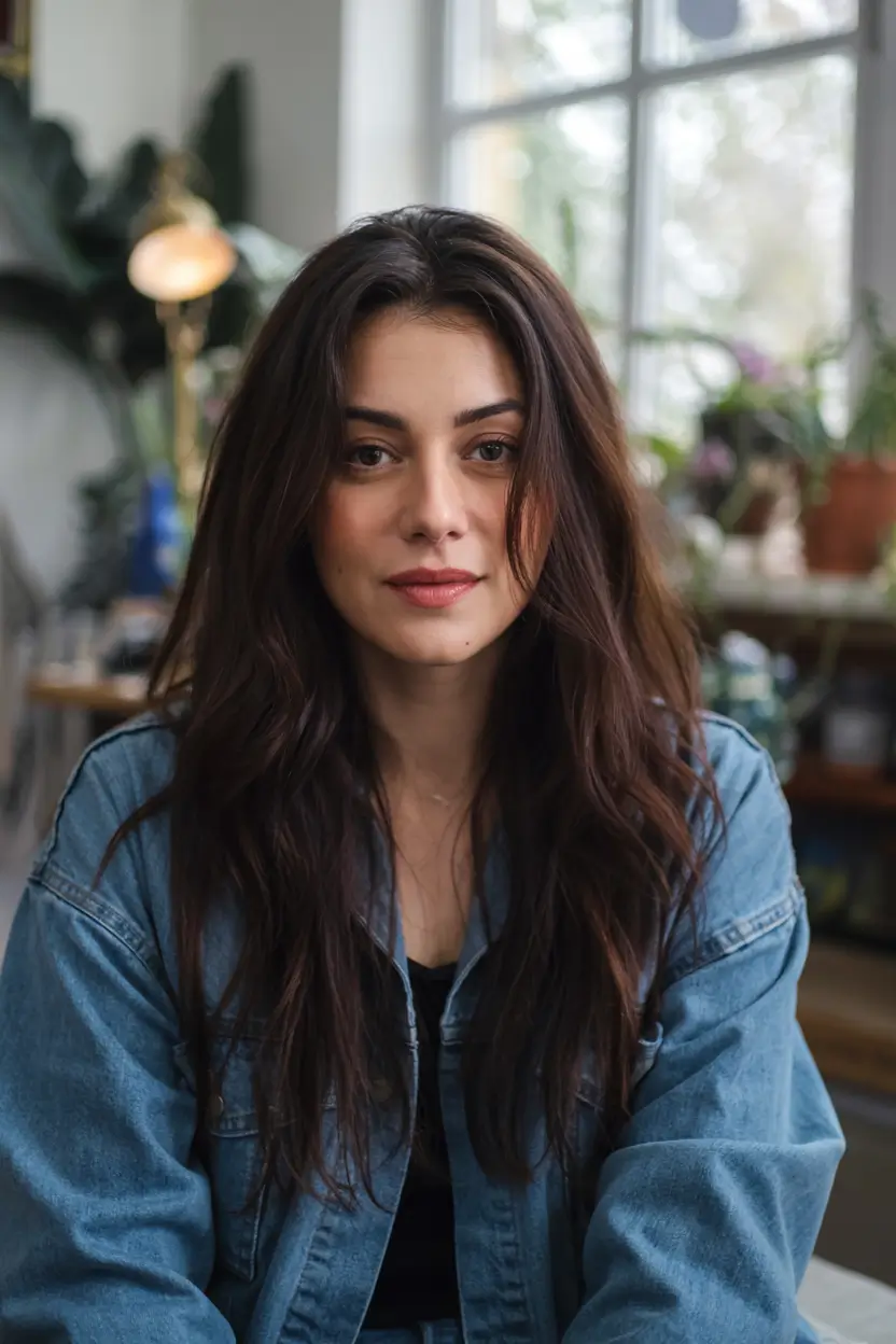 deep winter hair colors ideas 2025 2026 Effortless Cocoa Layers