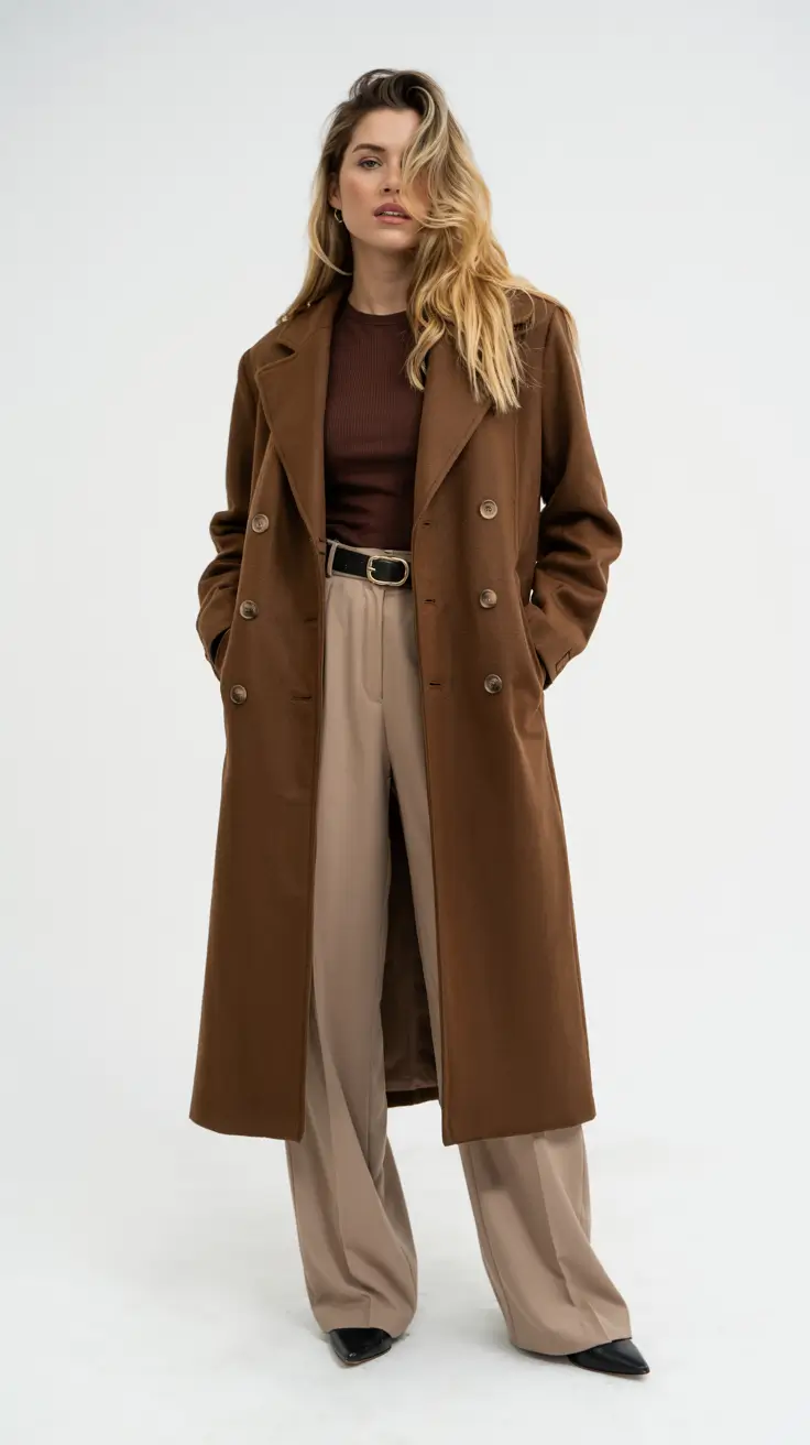 early winter outfits 2025 Structured Browns for Modern Power Dressing