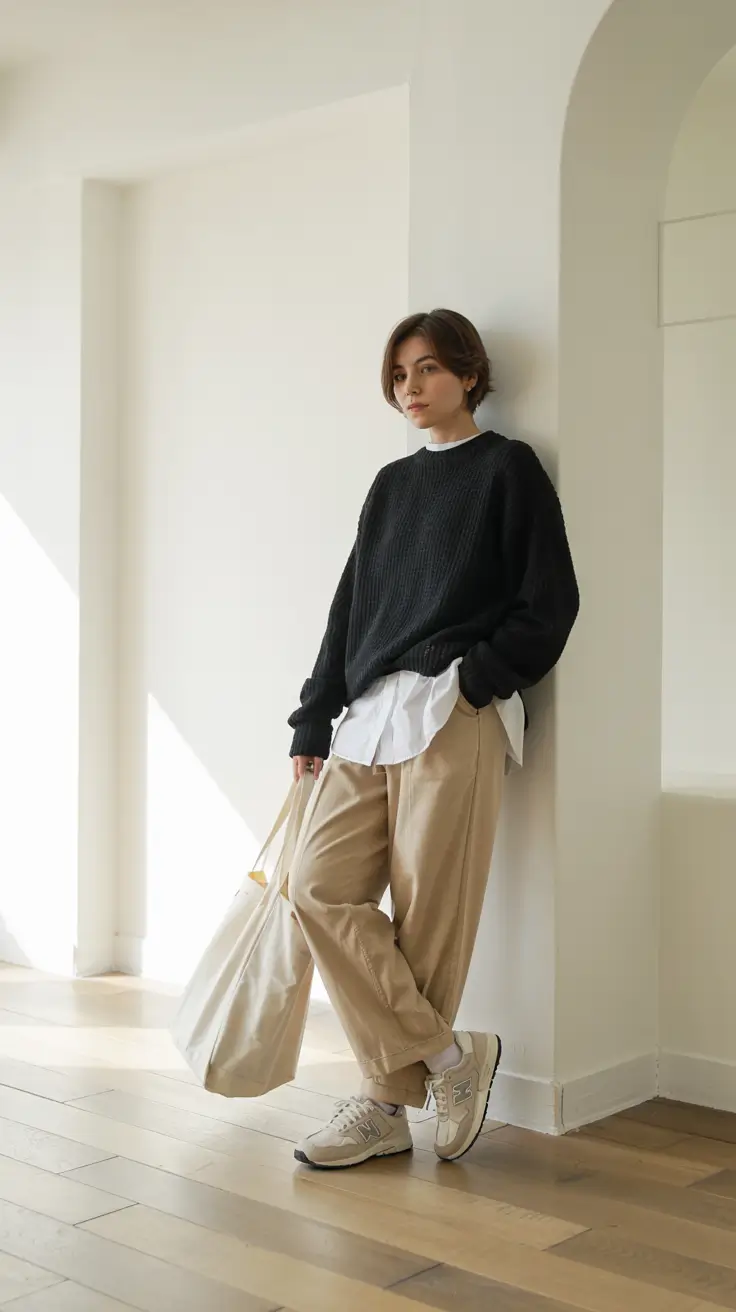 early winter outfits 2025 Relaxed Minimalism