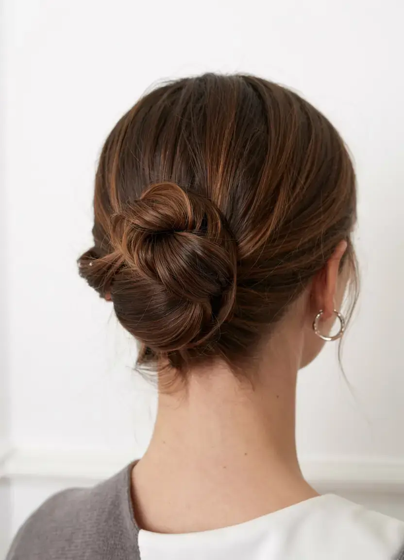 easy hairstyles for fall 2025 Tucked Low Bun