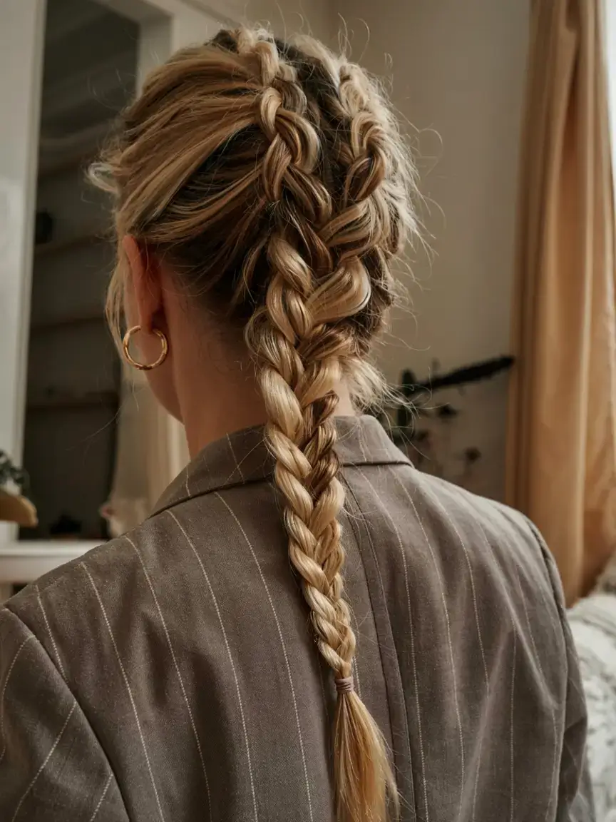easy hairstyles for fall 2025 Double Dutch Braids