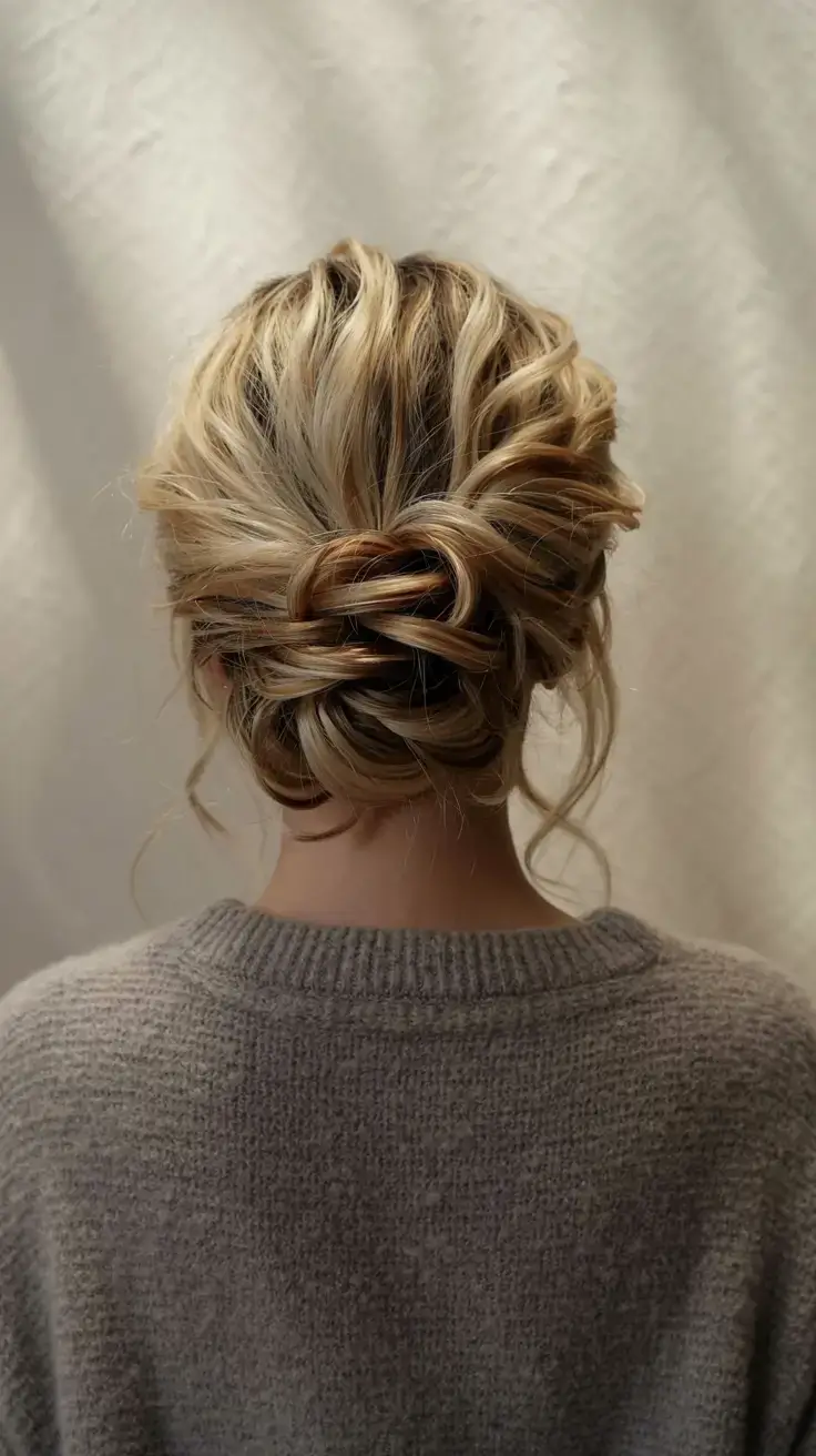 easy hairstyles for fall 2025 Romantic Textured Updo