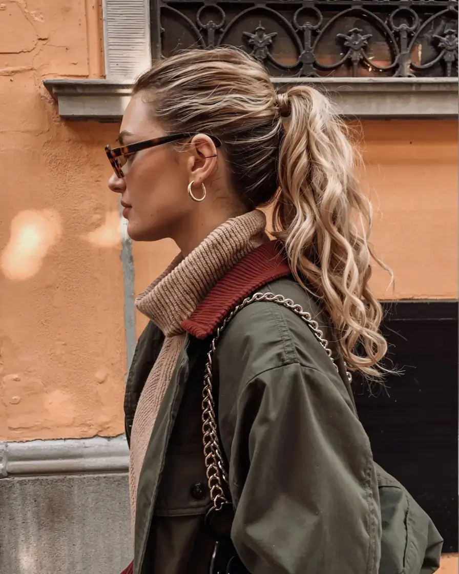 easy hairstyles for fall 2025 High Pony with Waves