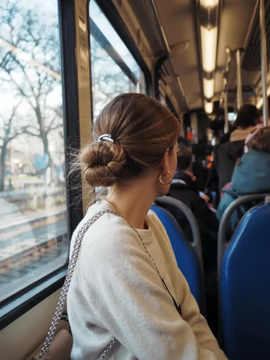 easy hairstyles for fall 2025 Low Chignon with a Modern Clip