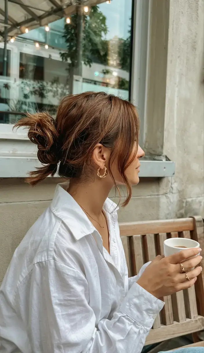easy hairstyles for fall 2025 Effortless Messy Bun