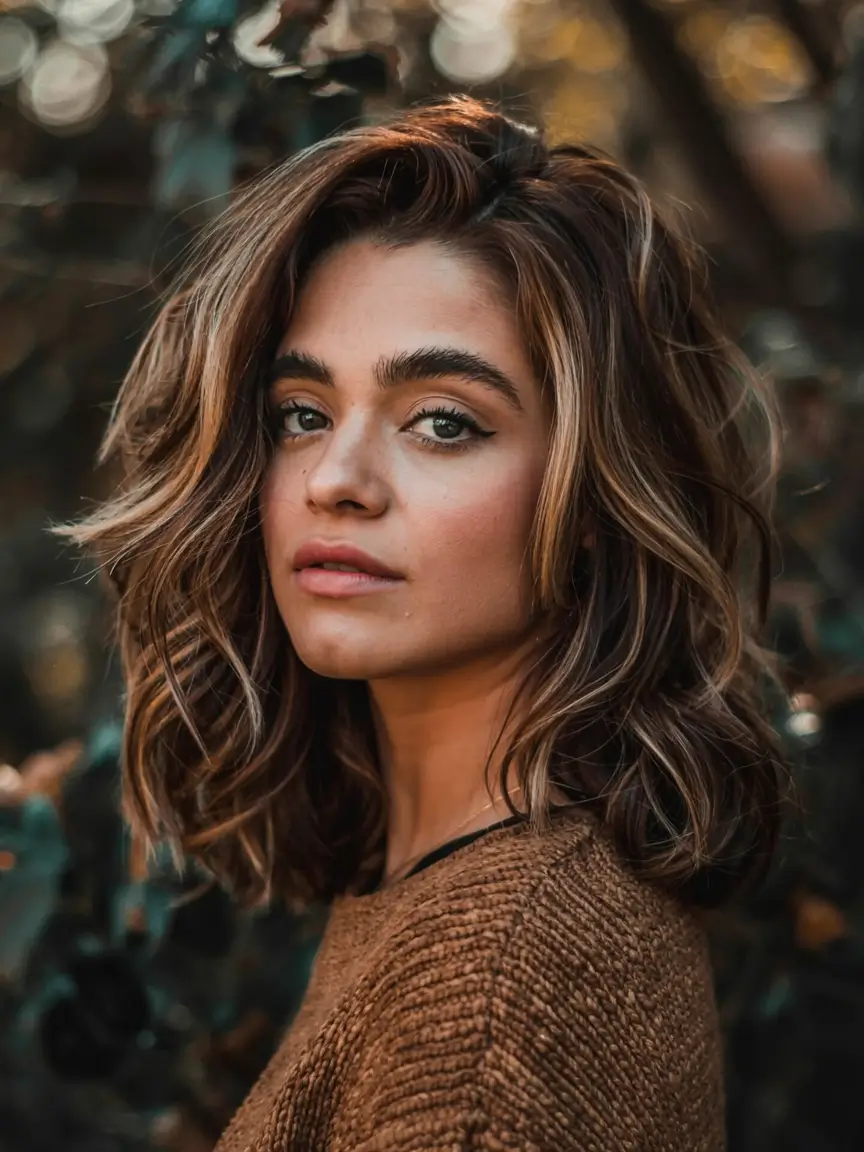 fall and winter haircuts ideas 20252026 Autumnal Tousled Bob