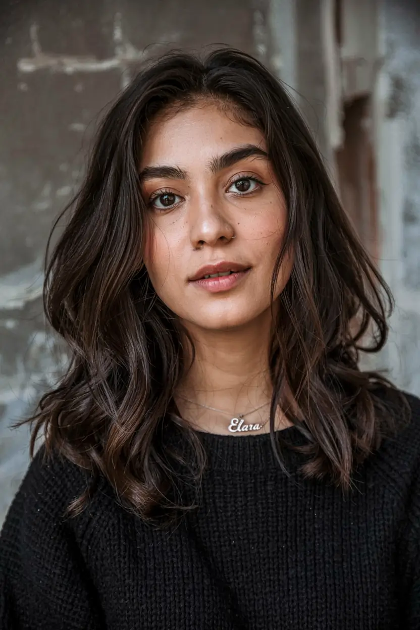 fall and winter haircuts ideas 2025 2026 Relaxed Mid-Length with Natural Depth