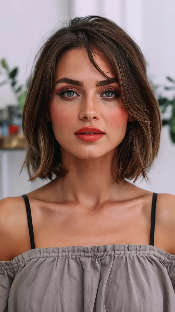 fall and winter haircuts ideas 2025 2026 Classic Bob with Modern Edge
