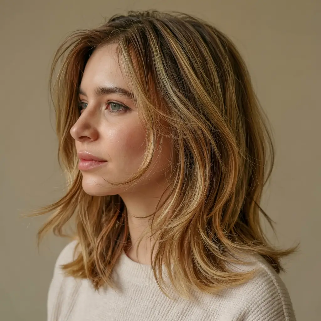 fall and winter haircuts ideas 2025 2026 Golden Layered Shag