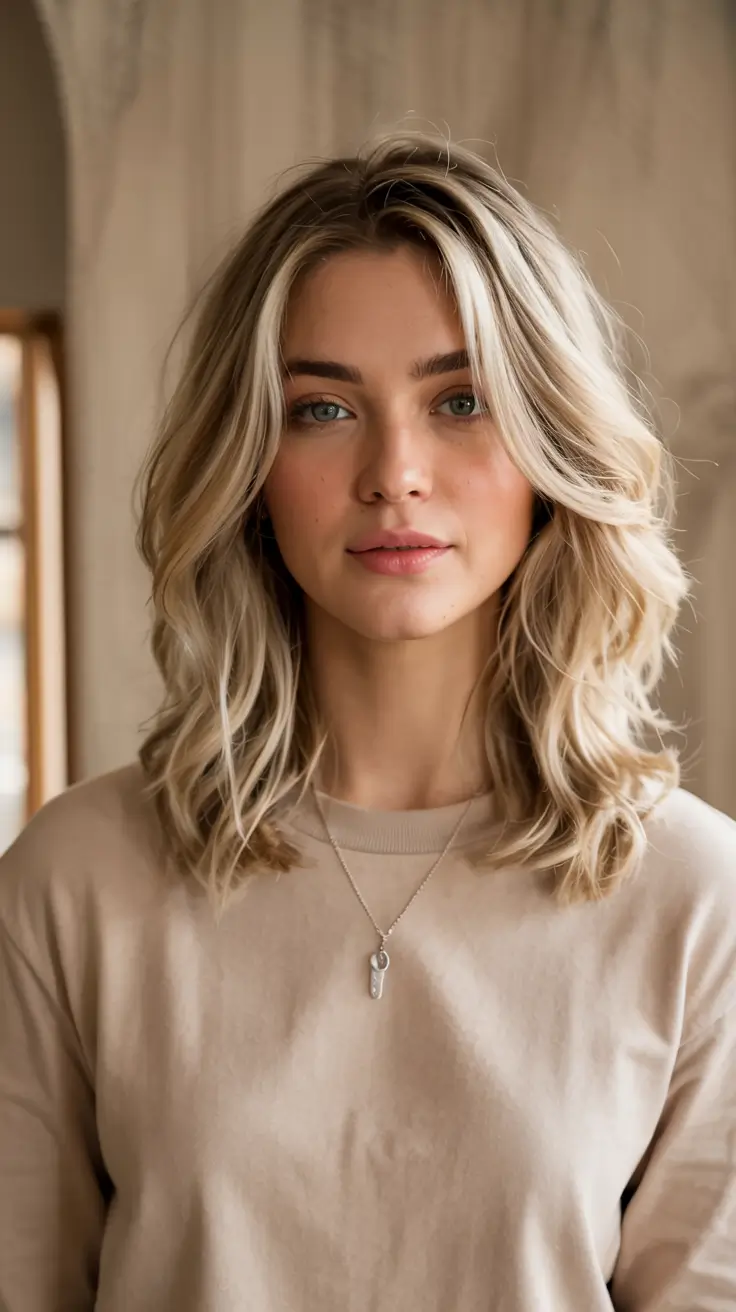 fall and winter haircuts ideas 2025 2026 Chin-Length Blonde Bob