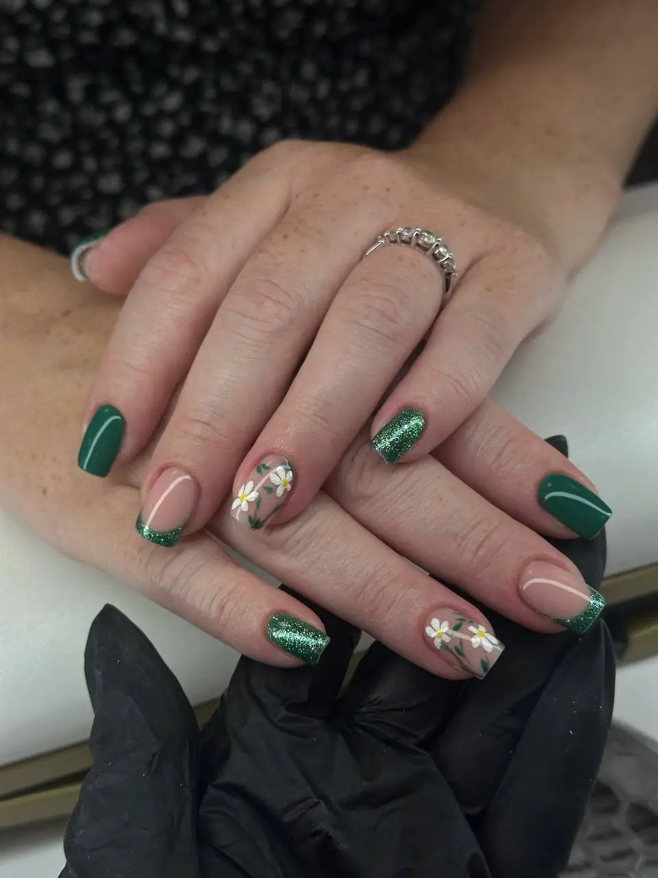 fall and winter nails ideas 20252026 Emerald Enchantment