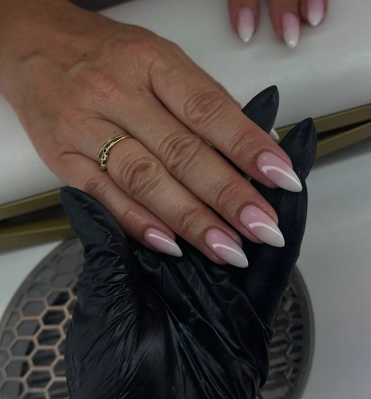 fall and winter nails ideas 20252026 Faded White Ombre