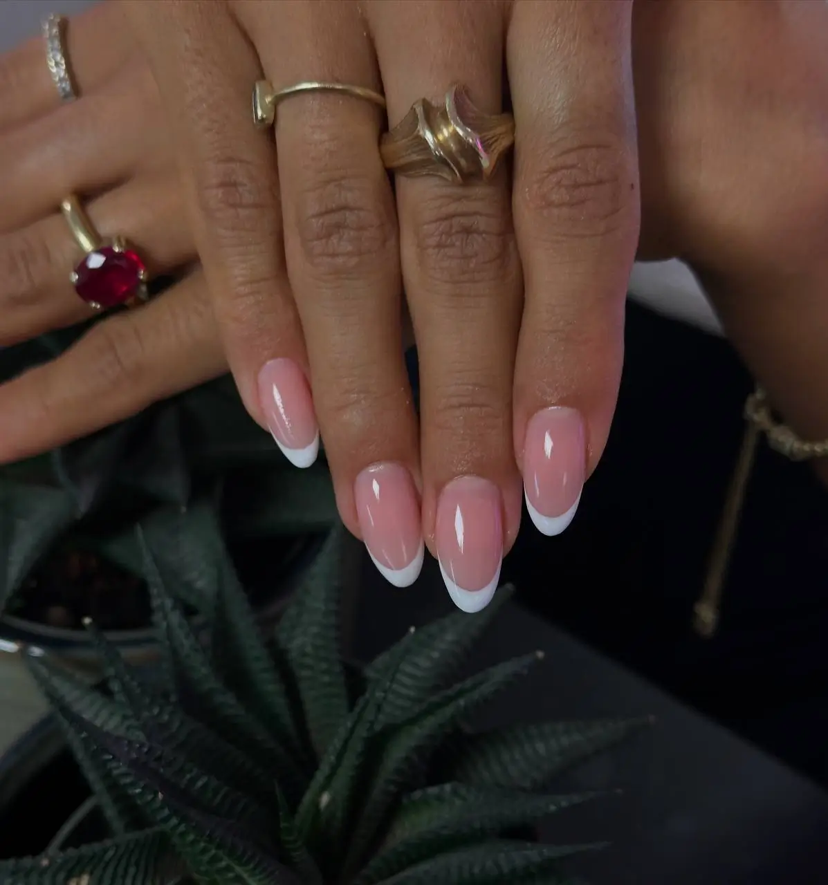 fall and winter nails ideas 20252026 Classic French Revival