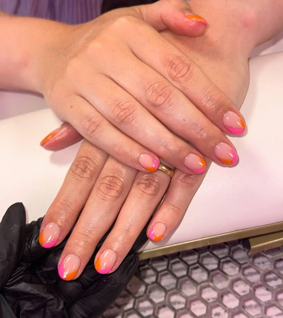 fall and winter nails ideas 20252026 Neon Edge Twist