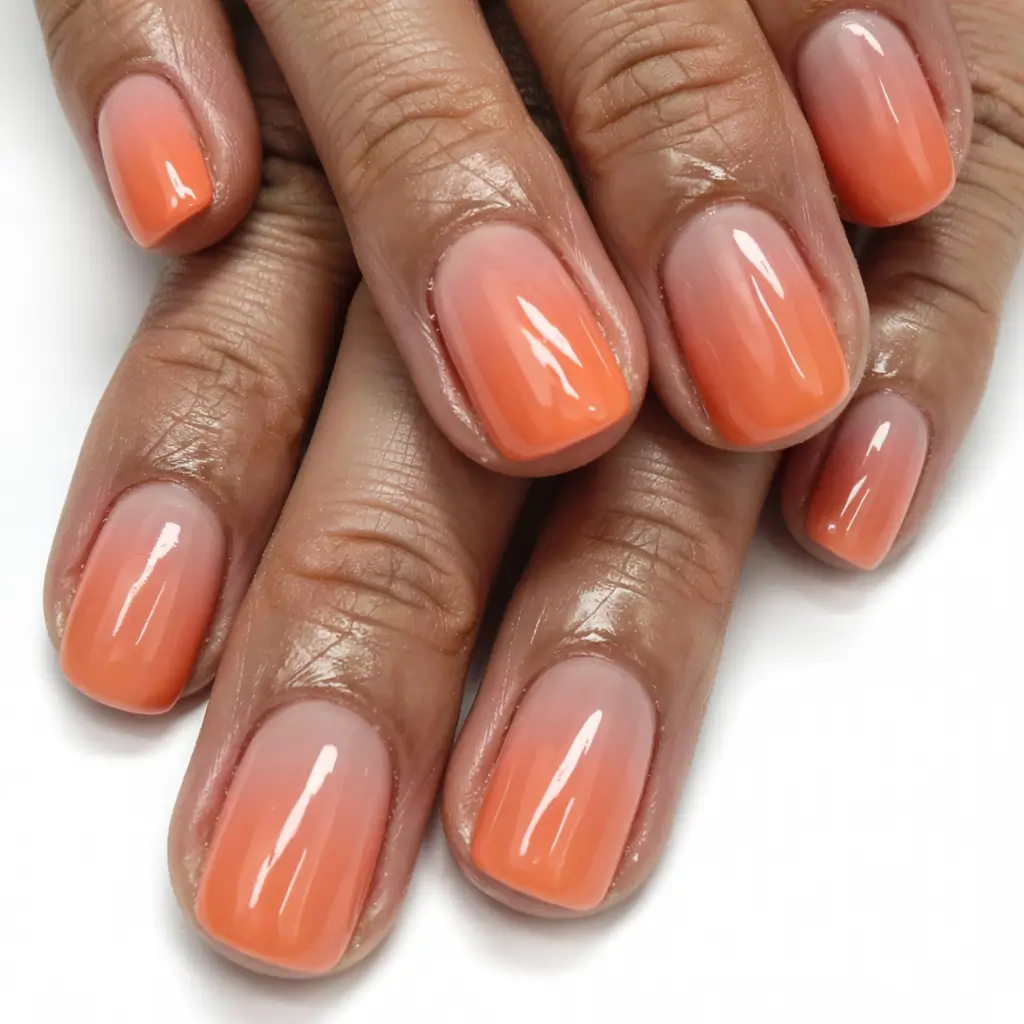 fall ombré nails 2025 Harvest Glow