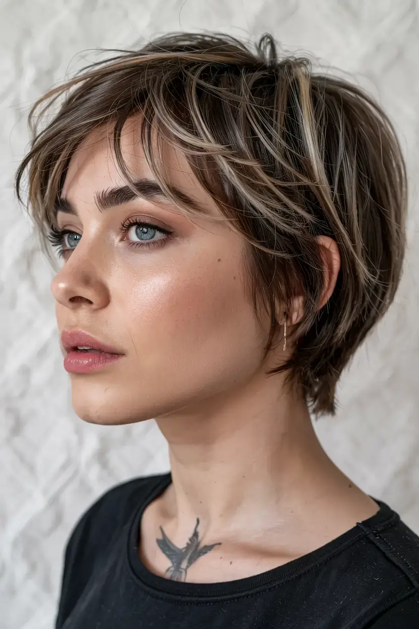 new haicuts ideas october 2025 fall trends Pixie with Highlights