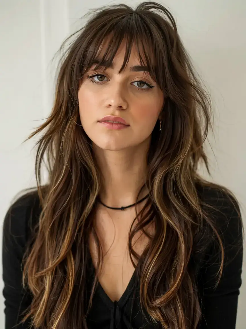 new haicuts ideas october 2025 fall trends Long Bohemian Layers with Fringe