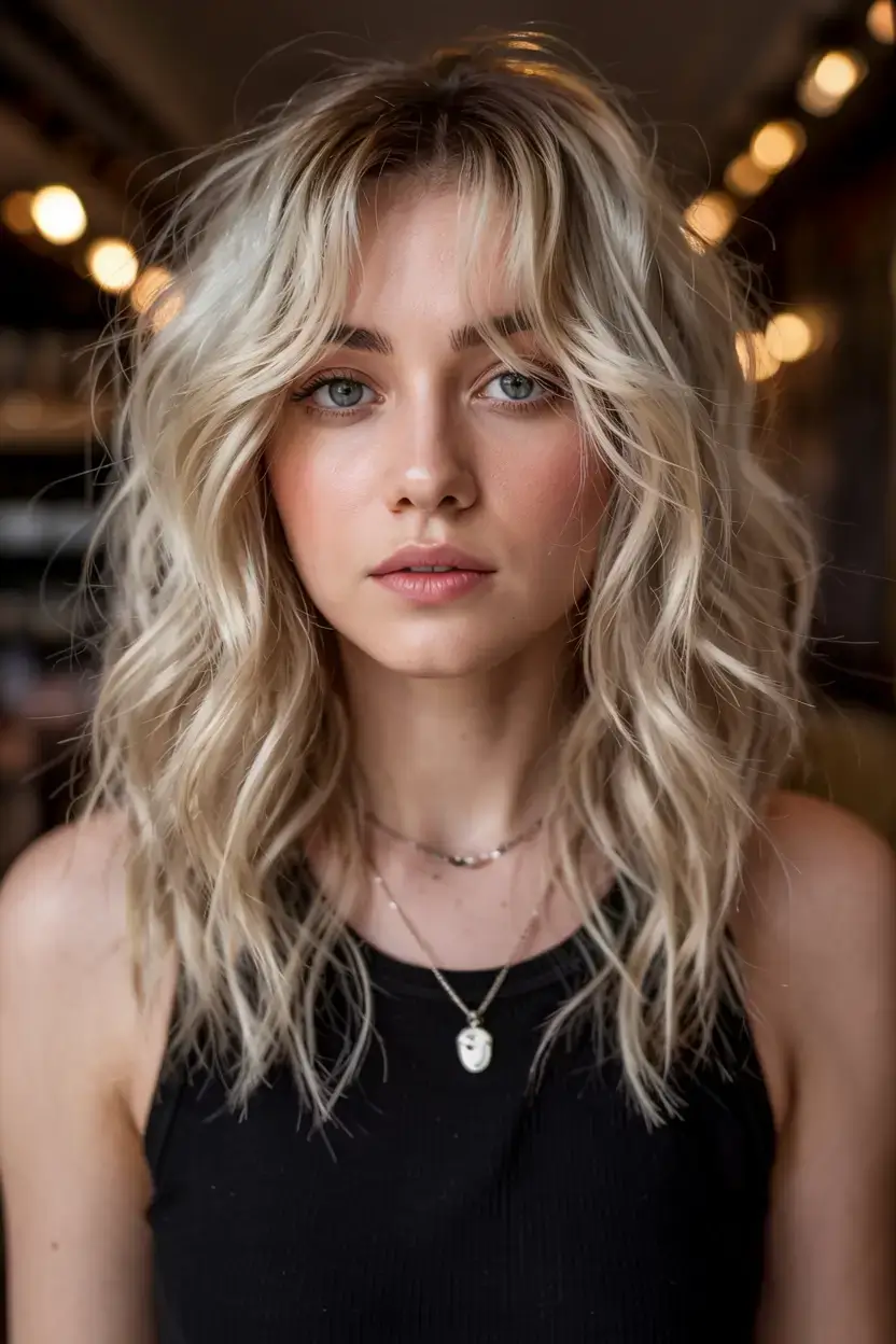 new haicuts ideas october 2025 fall trends Platinum Blonde Waves