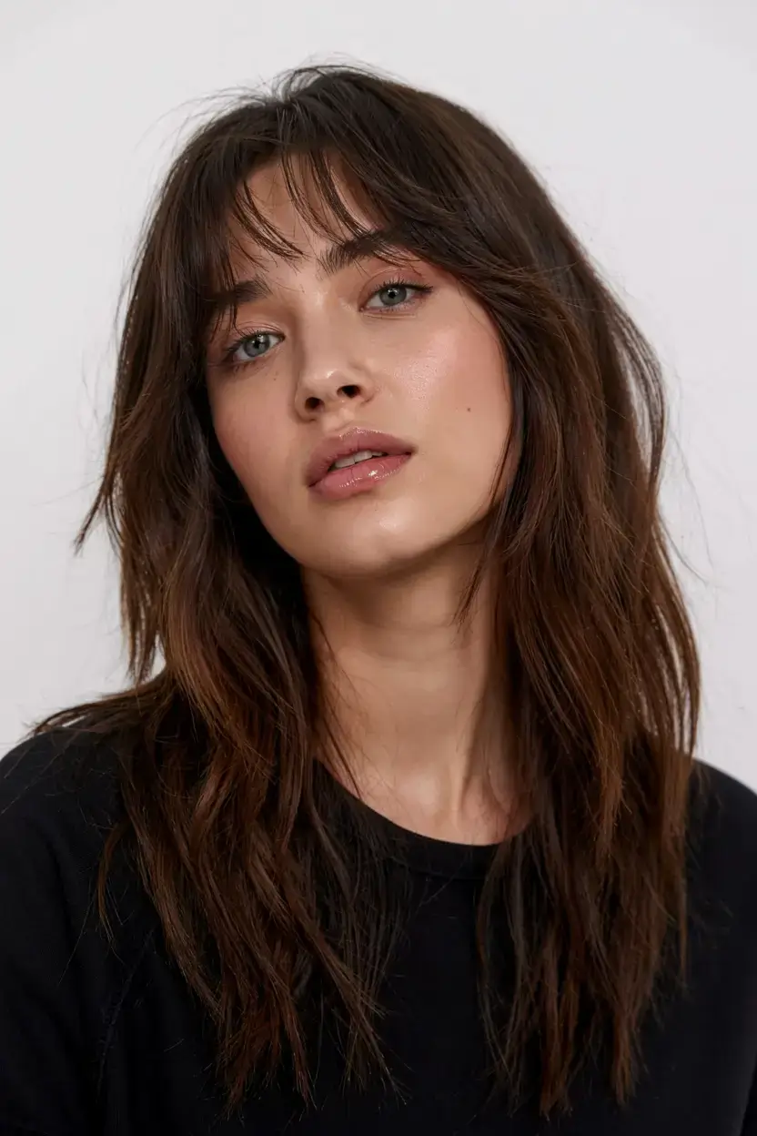 new haicuts ideas october 2025 fall trends Modern Wispy Fringe