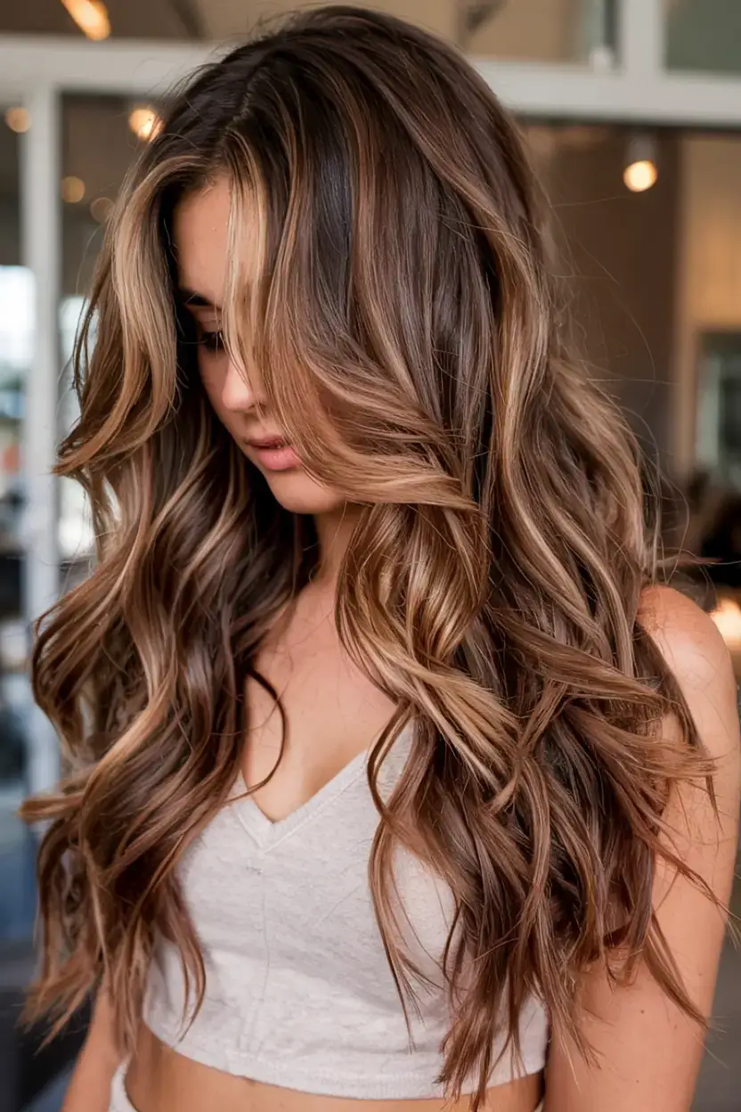 new hair colors ideas october 2025 fall trends Chestnut Luxe Layers
