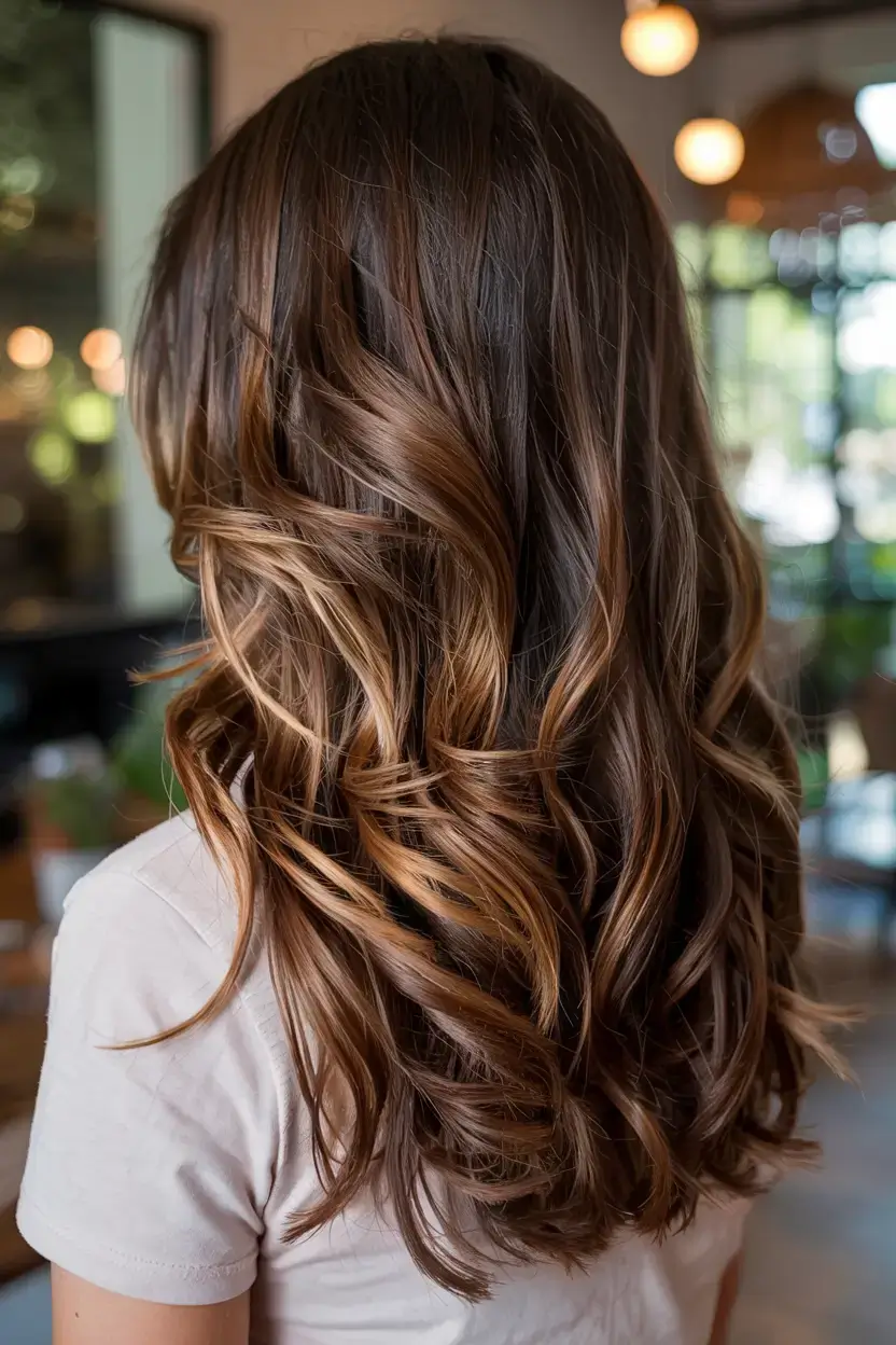 new hair colors ideas october 2025 fall trends Chocolate Glazed Curls