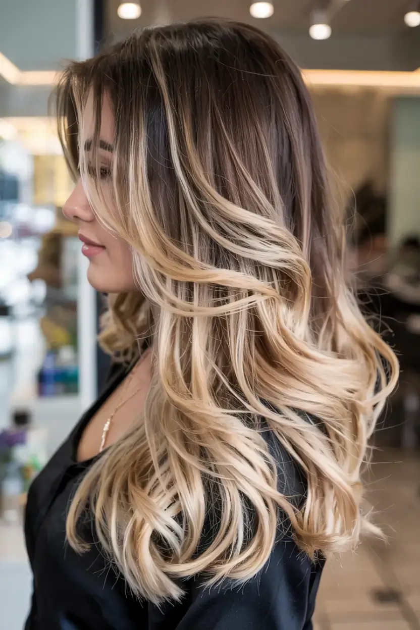 new hair colors ideas october 2025 fall trends Buttercream Blonde Balayage