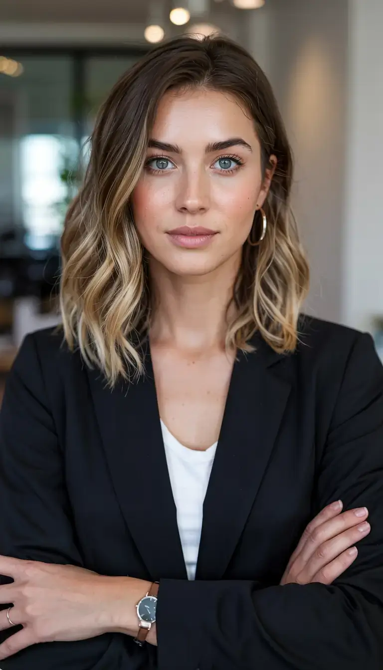 new hair colors ideas october 2025 fall trends Smoky Blonde Blunt Cut