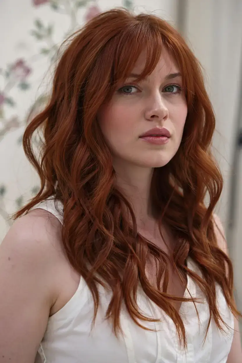 new hair colors ideas october 2025 fall trends Autumn Copper Waves